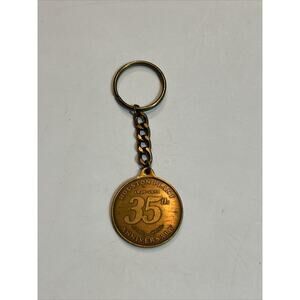 Dupont Houston Plant 35th Anniversary Key Chain 1946-1981